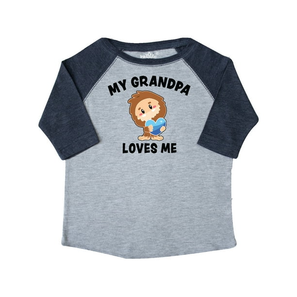 inktastic My Granpa Loves Me with Bigfoot Toddler T-Shirt inktastic My Granpa Loves Me with Bigfoot Toddler T-Shirt